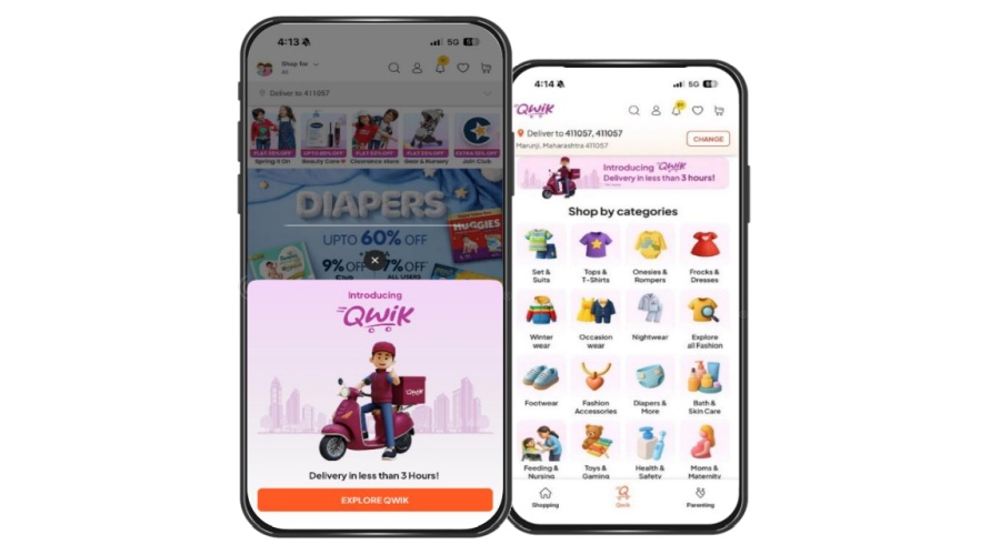 FirstCry Scales 'Qwik' Offering Across Bengaluru, Pune and Hyderabad